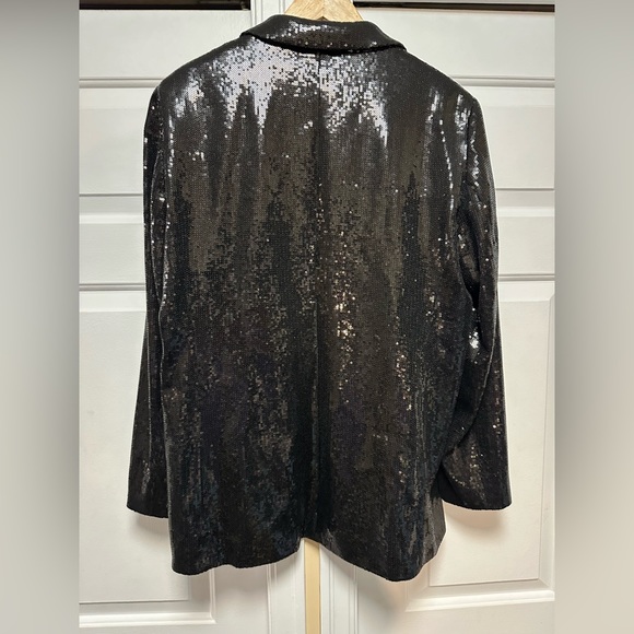 Hugo Boss ~ Black Sequin Women’s Blazer Jacket - Picture 6 of 9